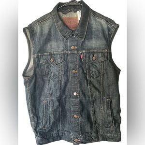 Levi’s Denim Vest Women's Size XL Jean Medium Blue Wash
